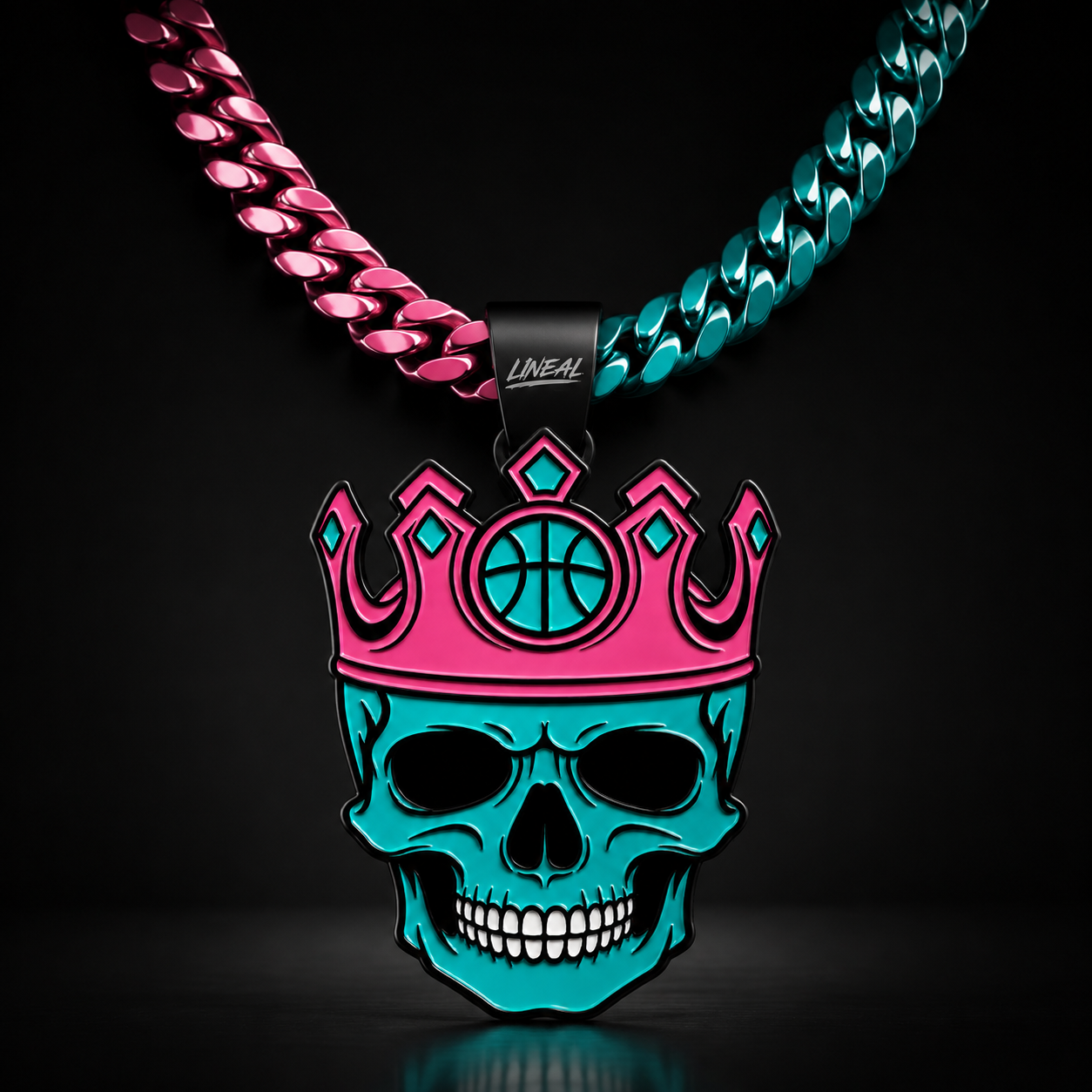 LINEAL crowned skull chain