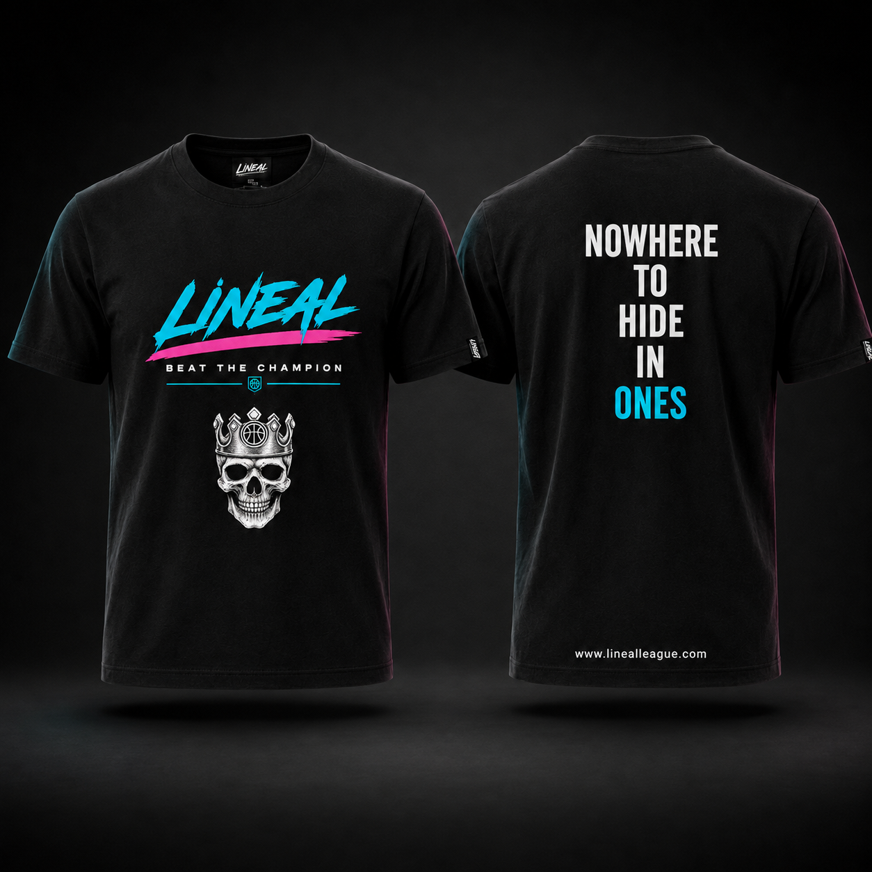 LINEAL Core T-shirt, front and back